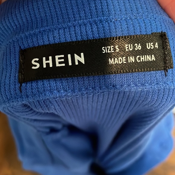 Blue Button Up Dress - Picture 3 of 3